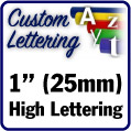 Custom Numbers - 1" (25mm) high numbers