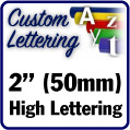 Custom Numbers - 2" (50mm) high numbers