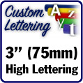 Custom Numbers - 3" (75mm) high numbers
