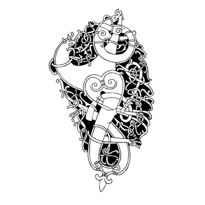 Celtic symbol sticker No. 117