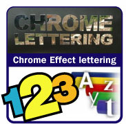 Mirror Chrome vinyl lettering