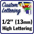 Custom Numbers - 1/2" (13mm) high numbers