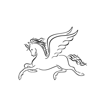 Mythical Unicorn Sticker b