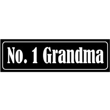 Bumper Sticker - No. 1 Grandma