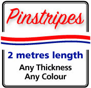 Pinstripe - 2000mm (2metre) length, Any Colour, Any Thickness