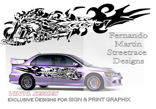 Robot Lion Car Graphics - by Fernando Martin