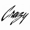 Crazy - logo car sticker