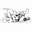 Sniffer dog car sticker