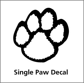 Single Paw Print (b)